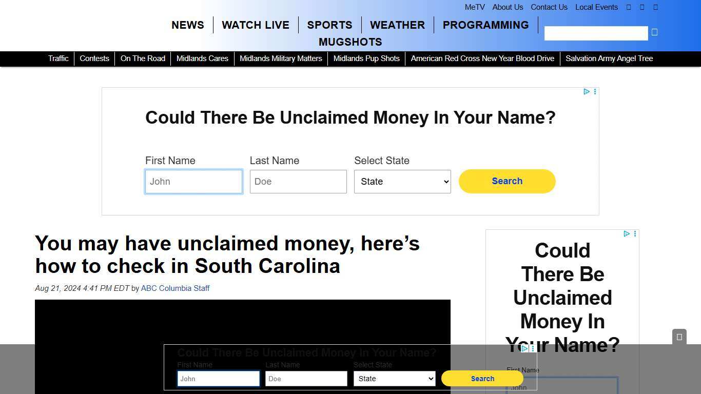 You may have unclaimed money, here's how to check in South Carolina - ABC Columbia